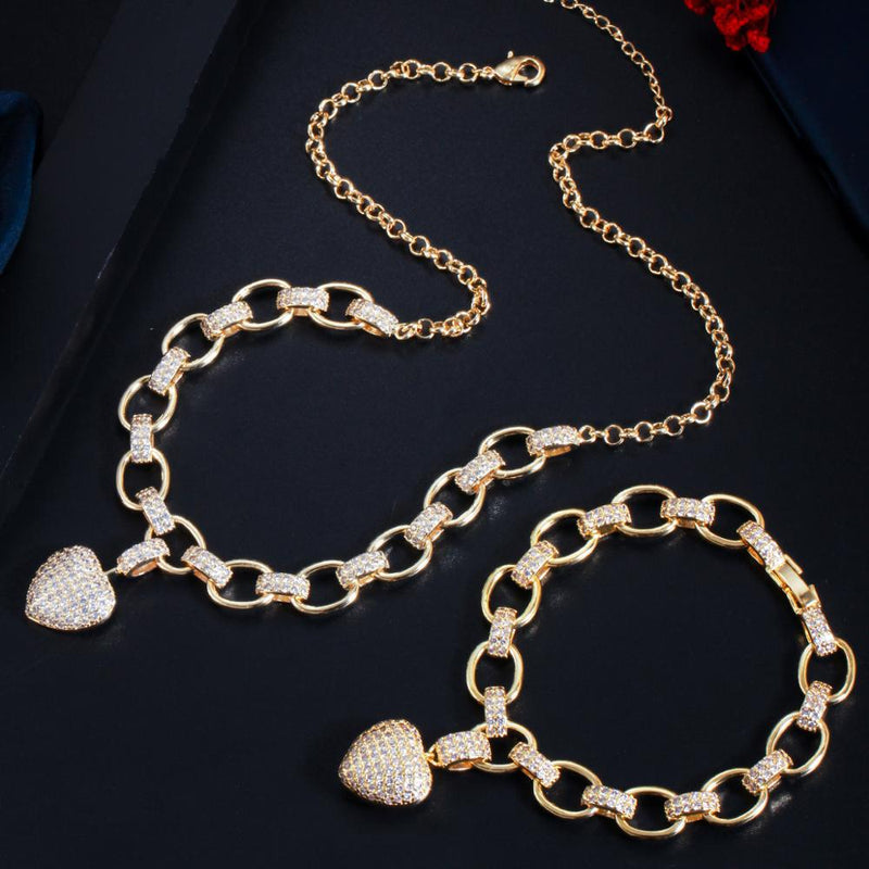 CONJUNTO COLAR E PULSEIRA LUXURY